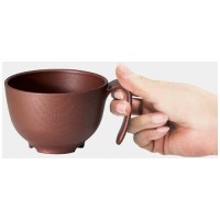 木目 持ちやすい茶碗ハンドル付 ブラウン_選択画像02