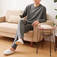 Rケア メンズロングパンツ GRY M_選択画像02
