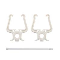 ポール付き 挟んでフック ホワイト