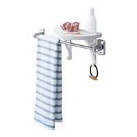 タオルバーシェルフ ラウンド ホワイト_選択画像02