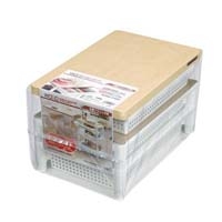 ウッドテーブルルワゴン 3段 ホワイト_選択画像02