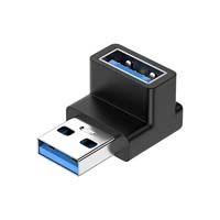 USB3.0　USB-A to USB-A L型変換アダプタ