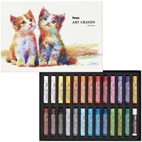 アートクレヨン25色白2本入りPTAC-26