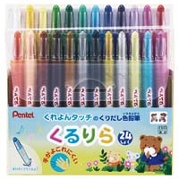 くりだし色鉛筆 くるりら 24色 GTW-24