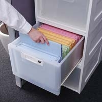 オフィスチェストWH／CL鍵付き HGHG-301KA_選択画像02