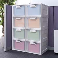 オフィスチェストWH／CL鍵付き HGHG-301KA_選択画像04