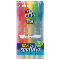 蛍光ペン スポットライター 5色 SGR40SL5C