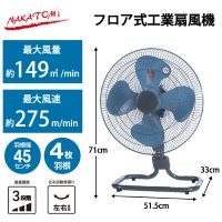 工場扇 フロア式 アッシュブルー TZF-45P_選択画像02