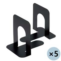 ブックエンドM黒10個(2個*5組)B167JM-BK5