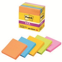 Post-it強粘着75×75mm 654-5SSAN 5色