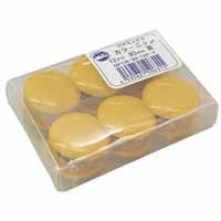 カラーボタン MFCB-30 直径30mm 黄 12個