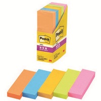 Post-it強粘着75×25mm 500-5SSAN 5色