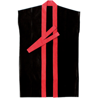 ◎袖なしロングはっぴ（黒） 20-155