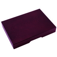 決裁箱　Ｔ－２４　Ａ４　木製　ローズ塗