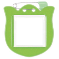 ◎チューリップ型名札10枚パック黄緑