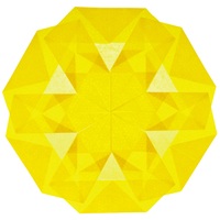 暮らしを飾るひかりとり紙単色7.5cm 黄_選択画像02