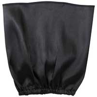 ソフトサテン 帽子 黒