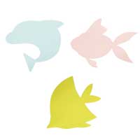 製作用型抜き色画用紙 楽々キット 夏