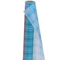 不織布タータン 20m巻 アクア/ソーダ