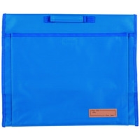 ポケット付防災頭巾カバー青 90055