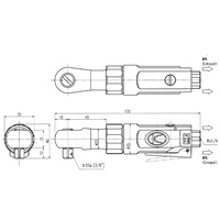 EA157KA 3/8DR/20.0Nエアラチェットレンチ_選択画像02