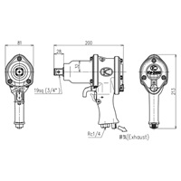 EA155KD 3/4DRエアーインパクトレンチ_選択画像02