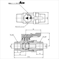 EA425CC-3 R3/8xR3/8ミニボールバルブ_選択画像04