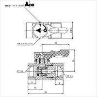 EA425CA-2 Rc1/4xRc1/4 ミニボールバルブ_選択画像04