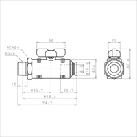 EA425TM-103 R3/8x10mmボールバルブ_選択画像02