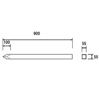 55x55x900mm角杭(穴なし)_選択画像04