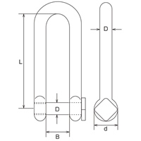 8x64mm/250kgロングシャックル(ステンレス)_選択画像04
