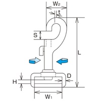EA638AG-31 20mmベルト用スイベルナスカン_選択画像03