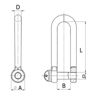 EA638GJ-54 ロングシャックル(ステンレス製_選択画像04
