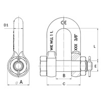 EA638NC-9 8.5ton強力型シャックル_選択画像03