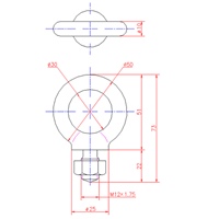 EA638SN-63 M12x22mmアイボルト(ステンレス_選択画像02