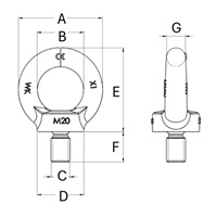 EA638SR-3 M10x17mmアイボルト(亜鉛メッキ)_選択画像02