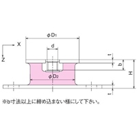 EA949HS-131 M6/15mm[丸形]防振ゴム_選択画像02