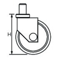 EA986GF-11 50mm/M10キャスタ-(自在･ネジ･_選択画像03
