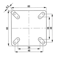 EA986GG-1 50mmキャスタ-(固定金具･ESD)_選択画像04