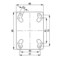 EA986GG-14 100mmキャスタ-(自在金具･ESD)_選択画像04