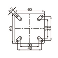 EA986GH-1 50mmキャスタ-(自在金具･後輪ブ_選択画像04