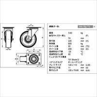 EA986HP-200 200mmキャスタ-(自在金具･ナイ_選択画像02