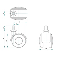 EA986TF-250 50mmキャスタ-(ツインホイ-ル)_選択画像03