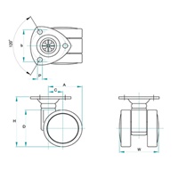 EA986TG-2 50mmキャスタ-(ツインホイ-ル)_選択画像02