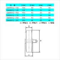 EA986KG-150 150mmキャスタ-(自在金具)_選択画像04