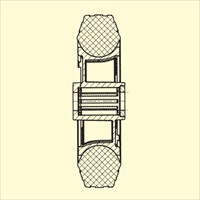 EA986MC-7 180x50mm車輪(ラバ-タイヤ_選択画像02
