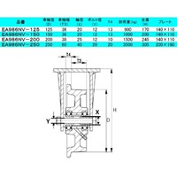 EA986NV-250 250mmキャスタ-(スティ-ル車輪_選択画像04