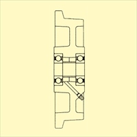 125x36車輪(ボ-ルベアリング･鋳鉄･レ-ル用_選択画像02