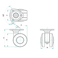 EA986TA-40 40mmキャスタ-(ツインホイ-ル･_選択画像02