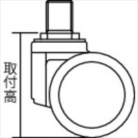EA986TJ-11 66mmキャスタ-(ツインホイ-ル･M_選択画像03